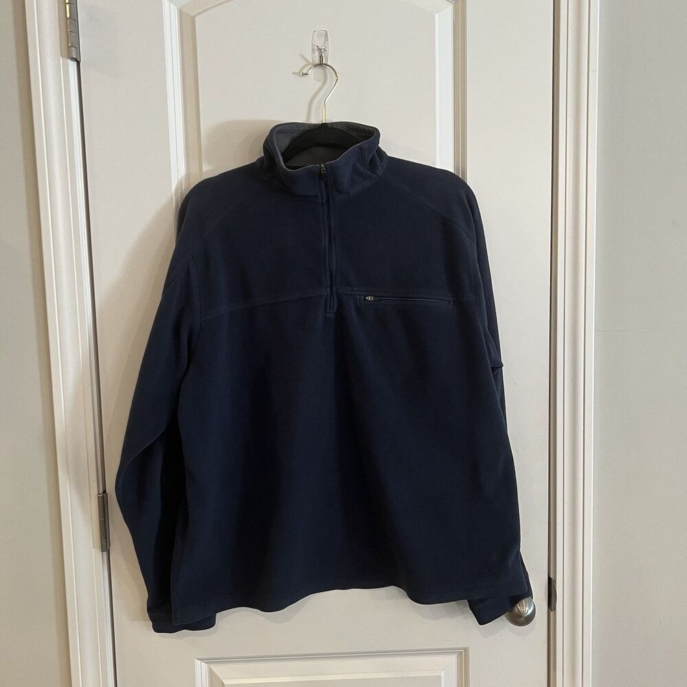 L.L Bean Women Fleece Sweater  Large 1/4 Zip